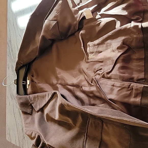Charter Club Velvet 3 Button Chocolate Brown Jacket size 8P - Picture 6 of 10